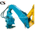 Excavator mounted driver hydraulic drilling hammer